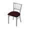 Holland Bar Stool Co 610 Contessa 18" Chair with Anodized Nickel Finish and Canter Bordeaux Seat 61018AN005 - alternate 1